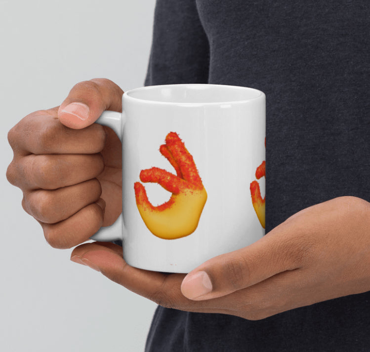 Hot Cheetos Emoji Mug 11oz