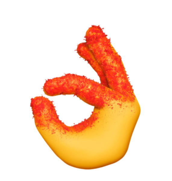 Hot Cheetos Hands Sticker